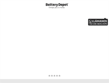 Tablet Screenshot of batterydepot.com.mx